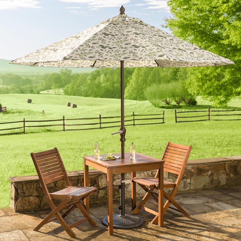 Eucalyptus Folding Bistro Chairs, Set of 2