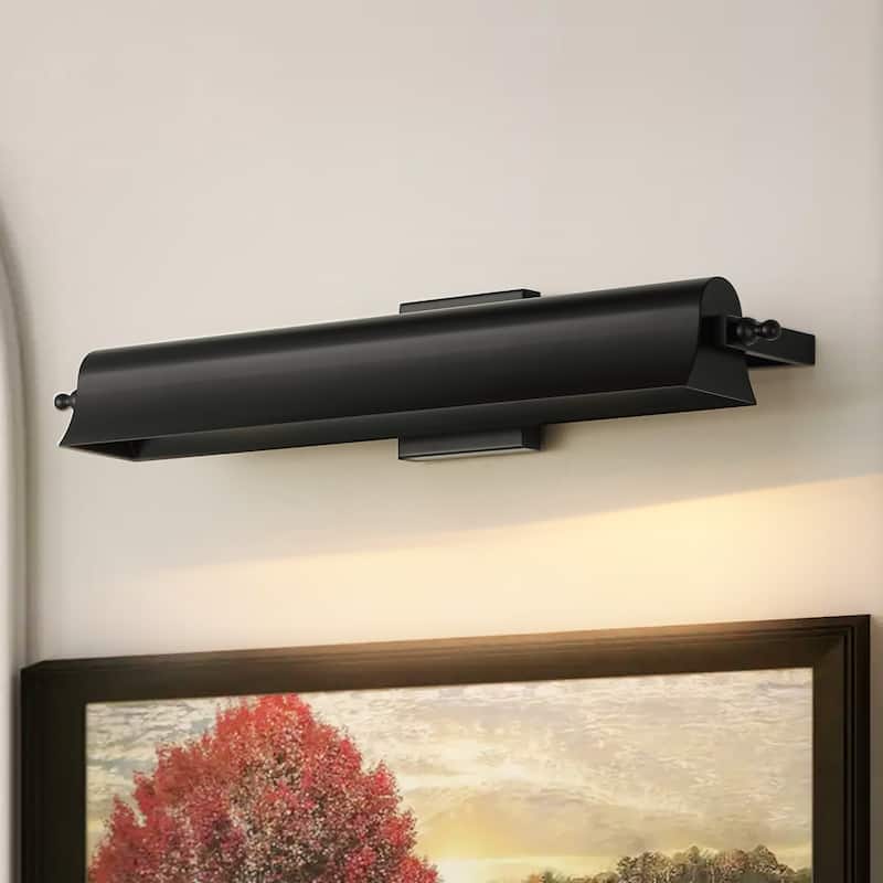 2-Light Black/Glod Modern Metal Wall Sconce with Sleek Cylindrical Design for Living Room & Bedroom - 2 Light - Black