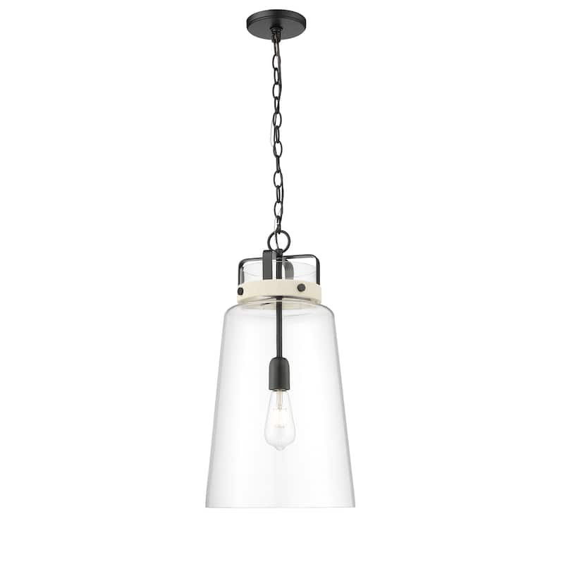 Lolla 1-Light Pendant Light - Matte Black - 12