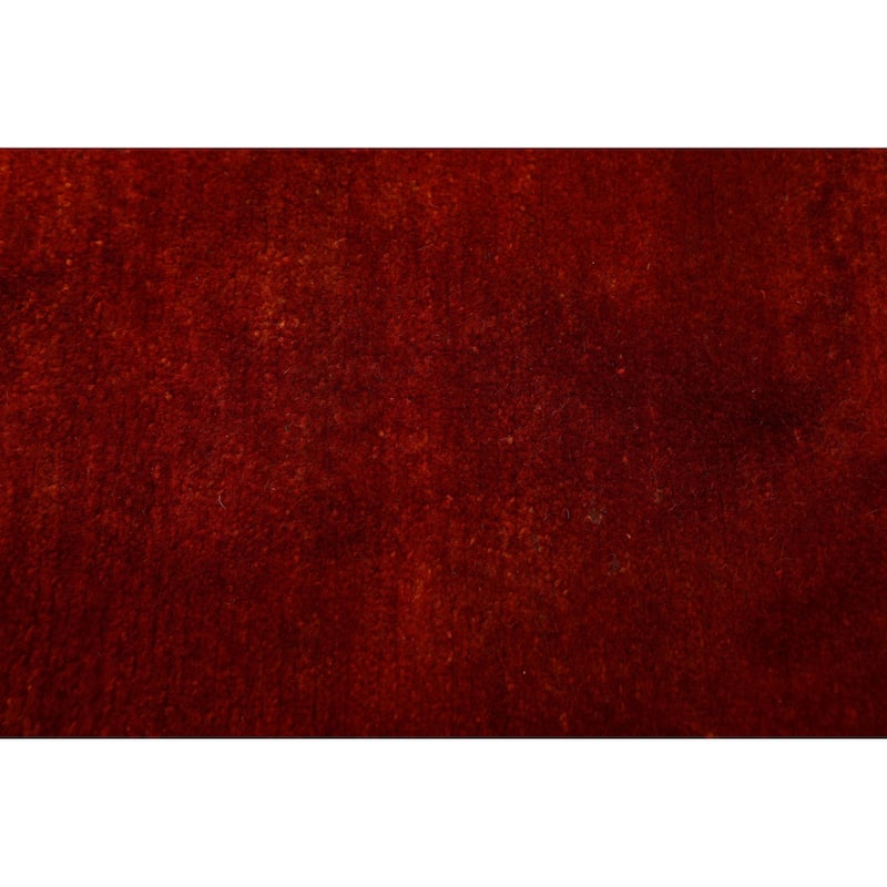 ECARPETGALLERY Hand-knotted Color Transition Red Wool Rug - 6'0 x 9'0