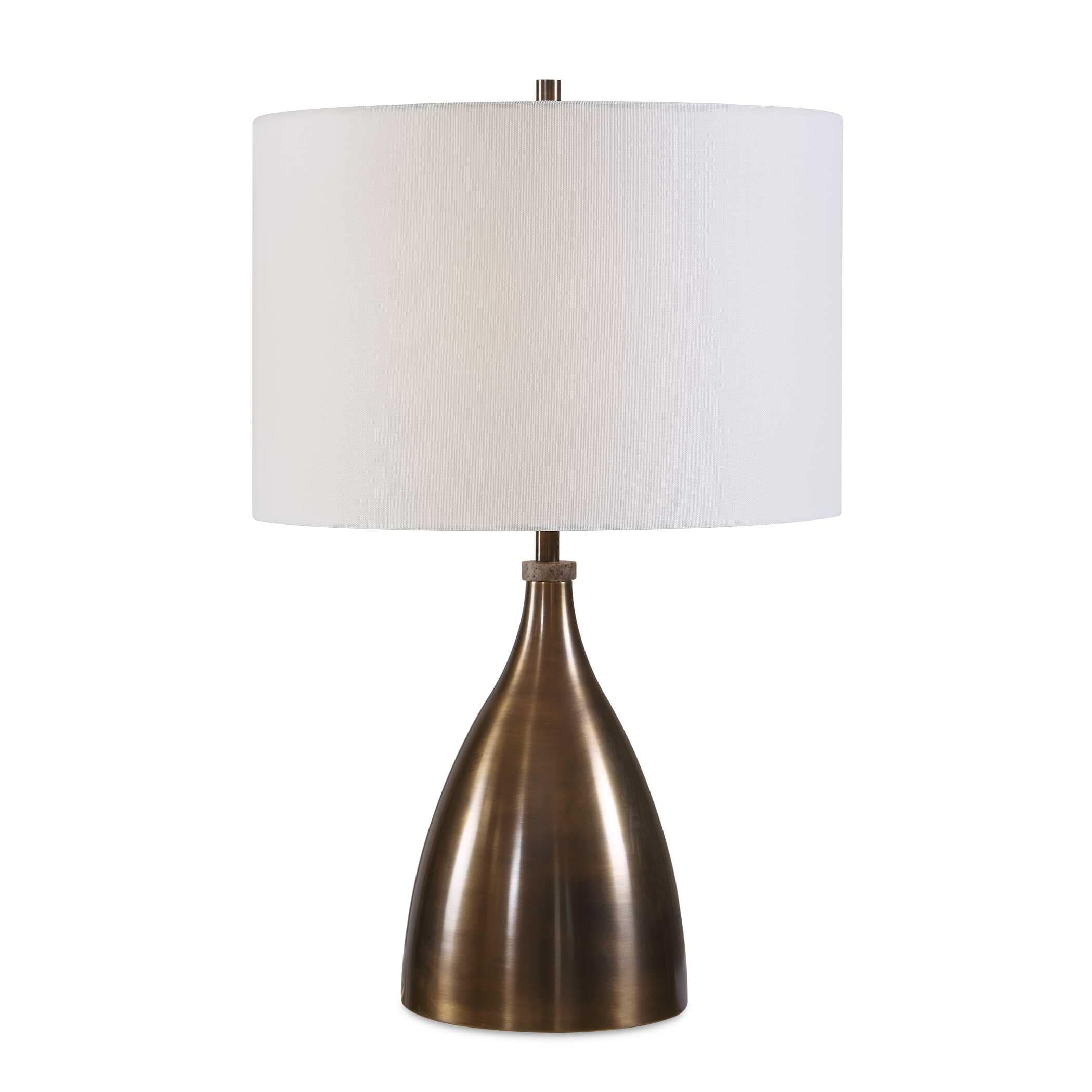 Uttermost Jereko Bronze Table Lamp. - 15" D x 15" W x 23.5" H