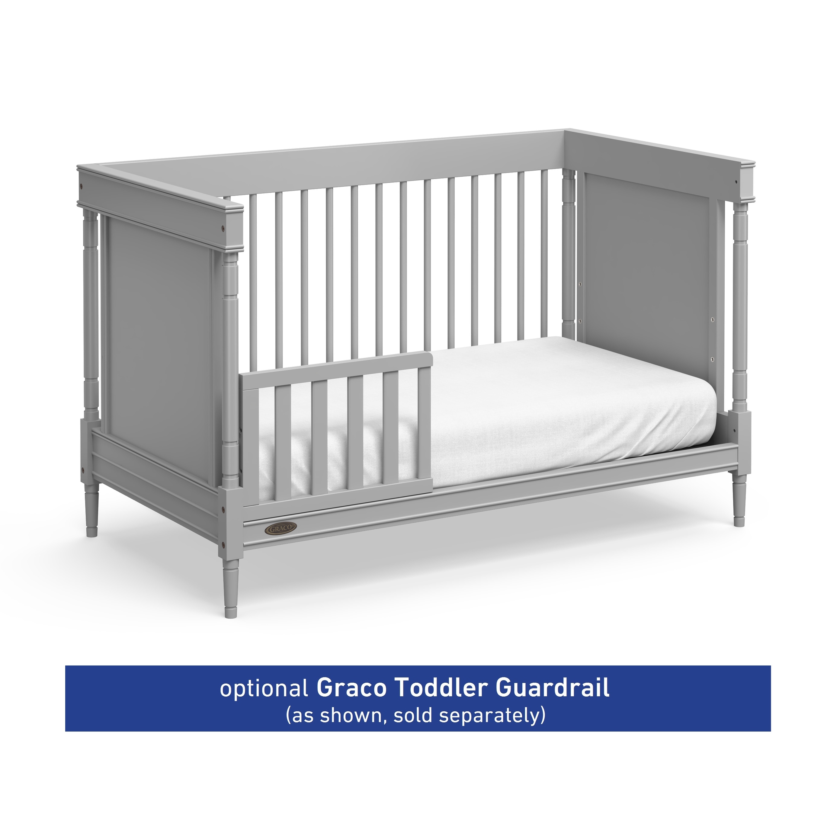 Graco Ashleigh 3 in 1 Convertible Crib White Easily Converts to