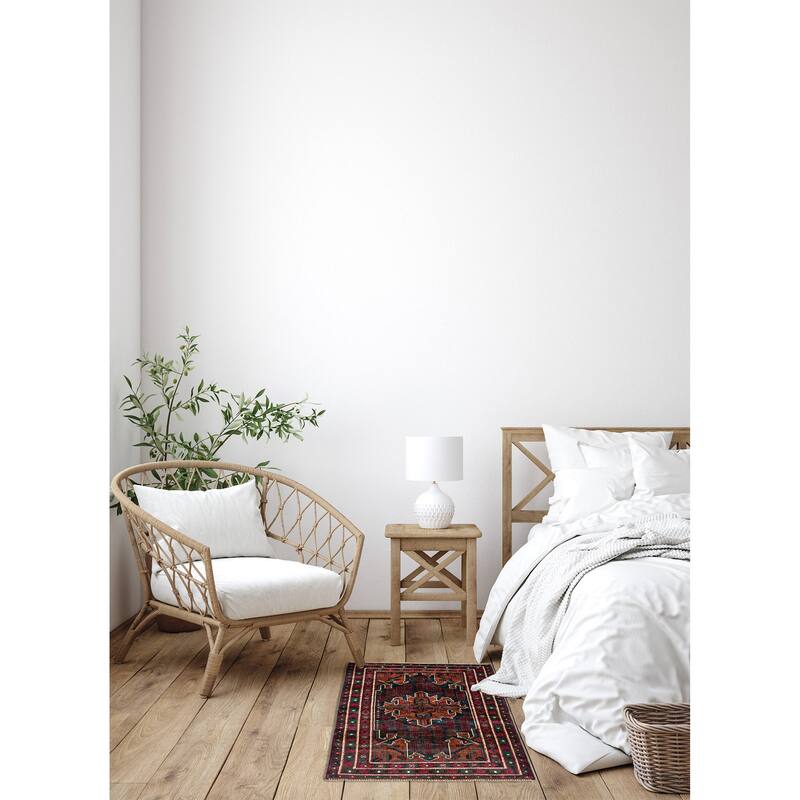 ECARPETGALLERY Hand-knotted Teimani Dark Grey Wool Rug - 3'8 x 6'6