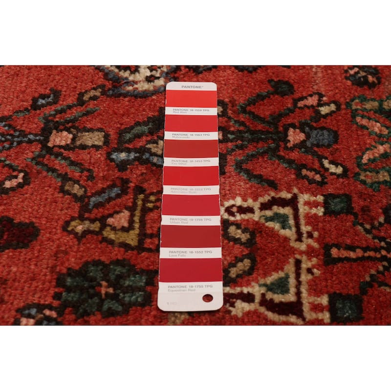 ECARPETGALLERY Hand-knotted Andelz Red Wool Rug - 3'8 x 10'1