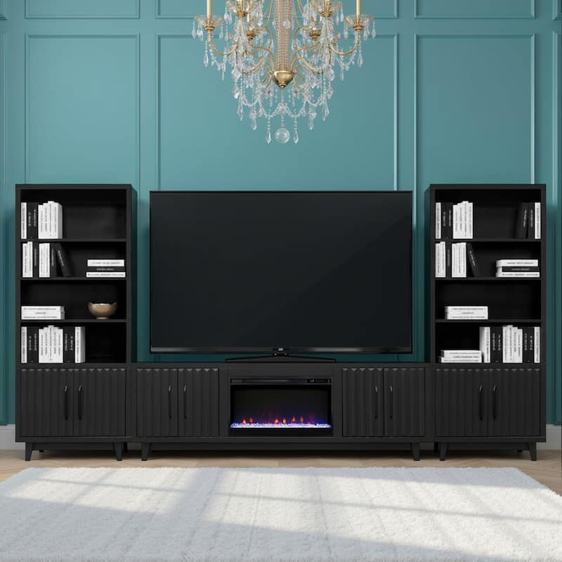 Bridgevine Home Radiance 78 inch High Bookcase Pier, No Assembly Required