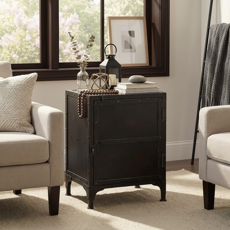 Owen Industrial End Table - Black - Iron