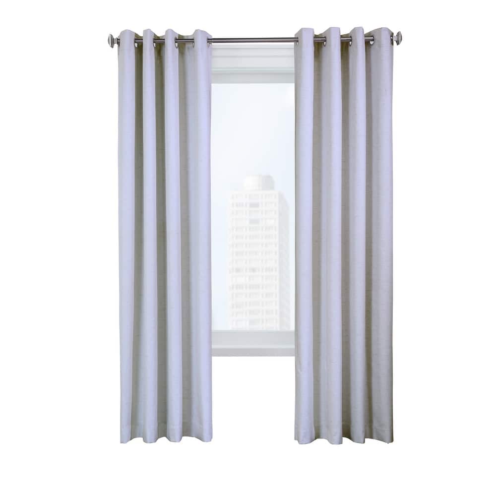 ThermaPlus Ventura Total Blackout Foamback Grommet Curtain Panel Pair