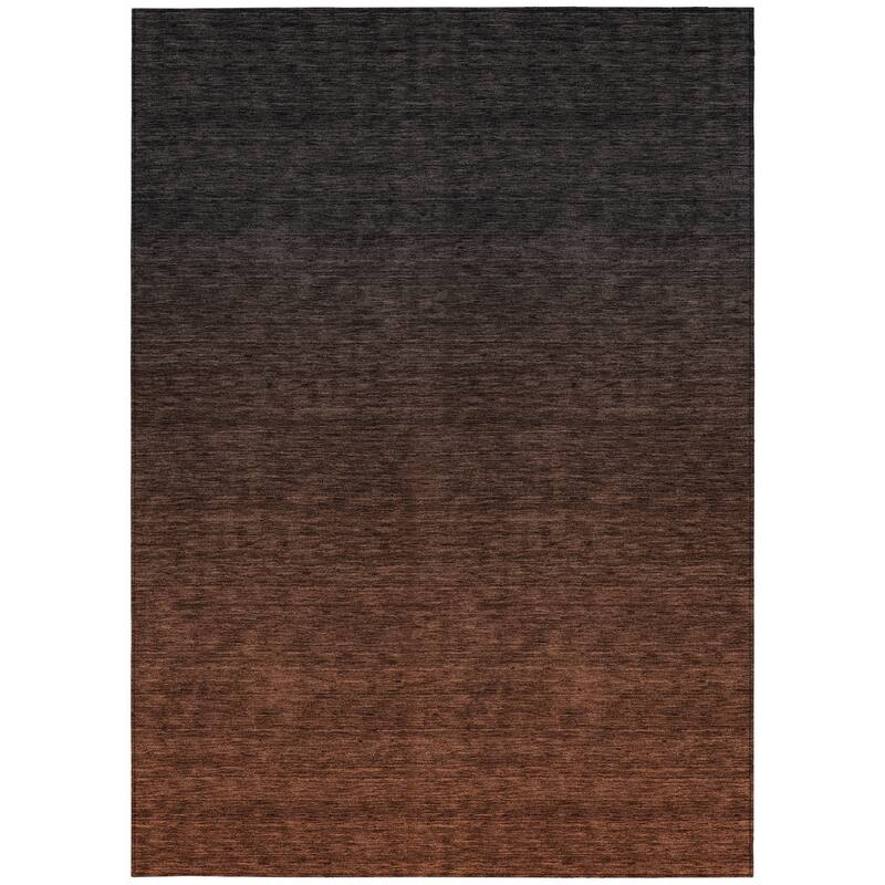HomeRoots Abstract Transitional Rectangle Outdoor Rug