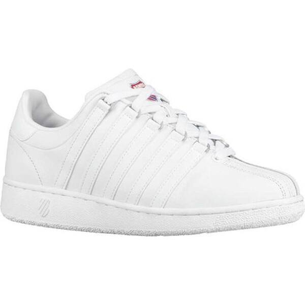 Shop K Swiss Women S Classic Vn Heritage Sneaker White Classic Blue Ribbon Red Overstock 23558644