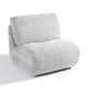 preview thumbnail 51 of 54, 33'' W Swivel Armless Sponge Filling Bean Bag Accent Chair Lounger