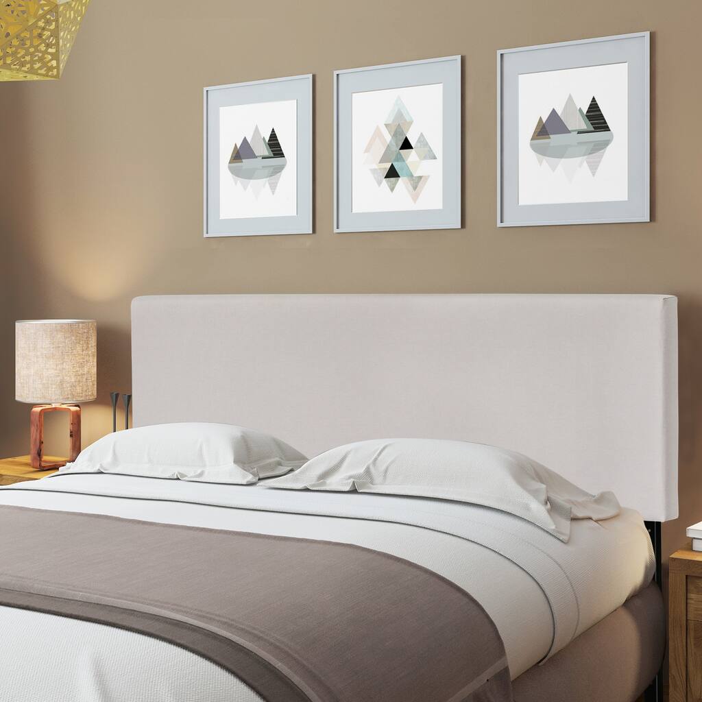 Carbon Loft Dashwood Plain Fog Headboard