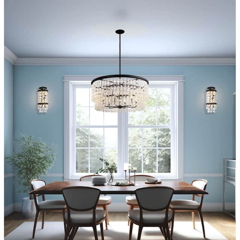 Minka Lavery 6706 Shimmering Elegance 9 Light 36" Wide Crystal