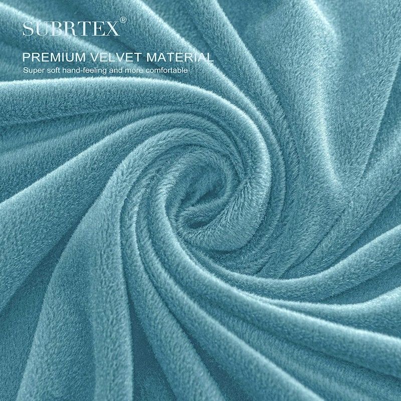 Subrtex Armchair Cushion Covers Velvet Stretch Furniture Protector