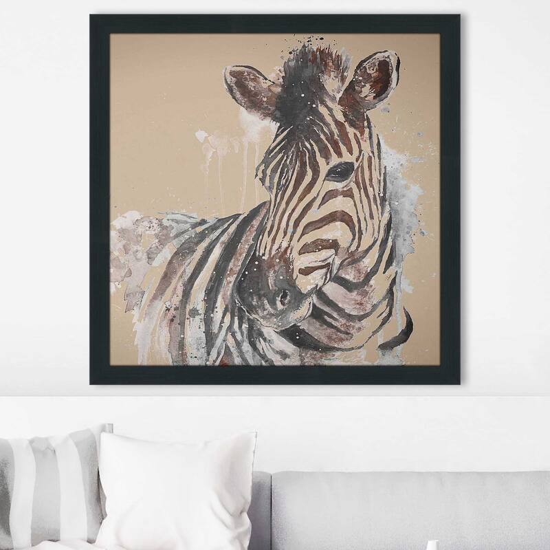 "Sandstone Zebra (Square)" Print on Acrylic