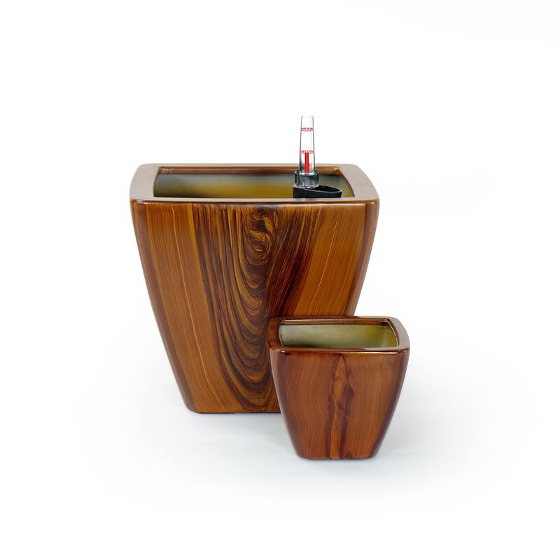 Set of 2 CATLEZA Smart Self-watering Planter Pot suitable for All Plants, Herb, Succulents, Flowers