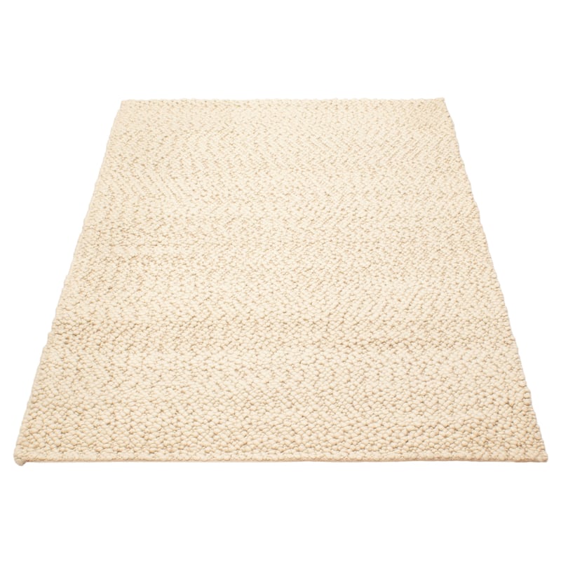 ECARPETGALLERY Braid weave Sienna Cream Wool Rug - 5'3 x 7'7