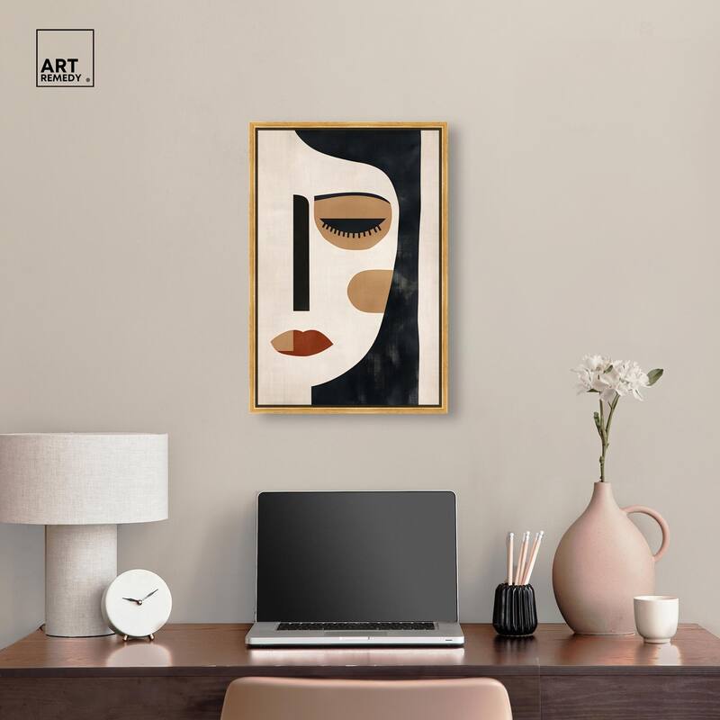 Face Moderne II Canvas by Art Remedy