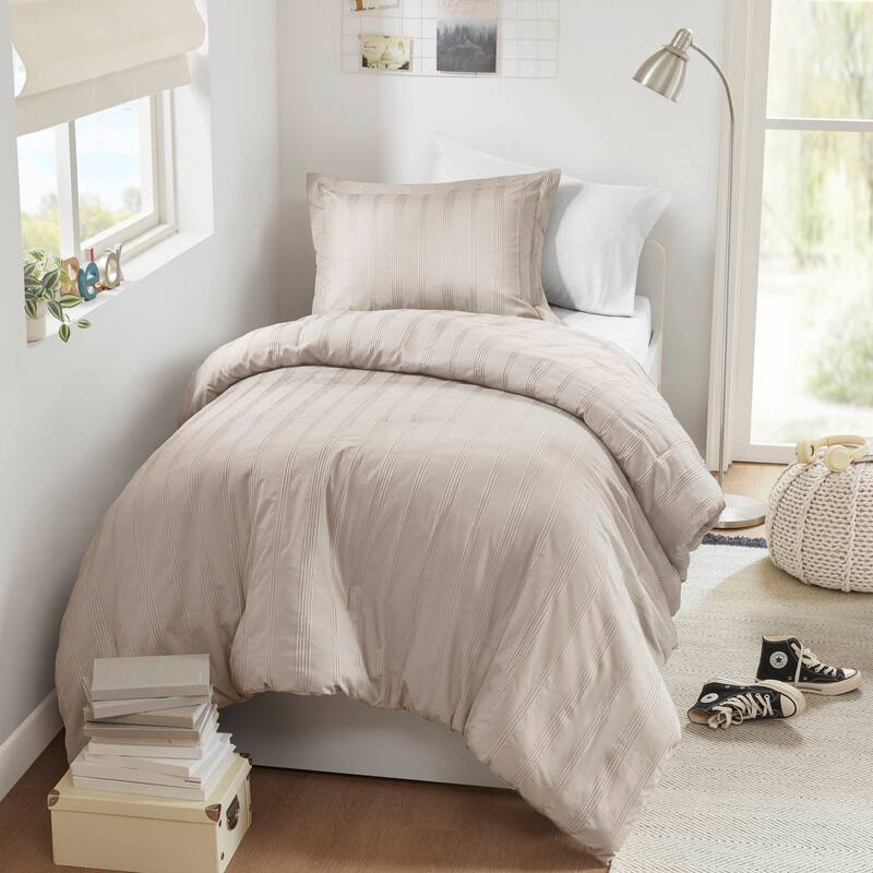 Chelsea Square Logan Woven Striped Duvet Set