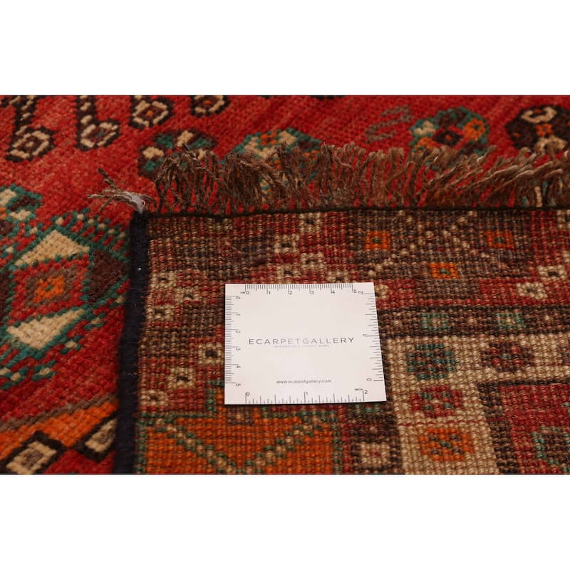 ECARPETGALLERY Hand-knotted Melis Red Wool Rug - 4'11 x 7'11