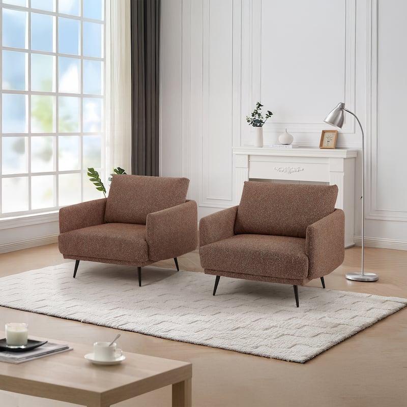 Karaka 37.5"W Oversized Armchair Leisure Sofa Accent Chair (Set of 2)