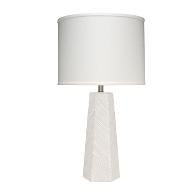 Jamie Young High Rise Ceramic Table Lamp with Linen Shade
