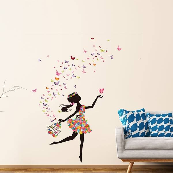 Shop Butterfly Flower Removable Wall Sticker Decal Mural Christmas