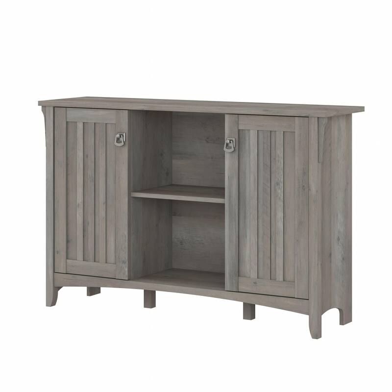 Salinas Accent Storage Cabinet with Doors by Bush Furniture - Driftwood Gray