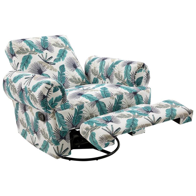 Manual Recliner Sofa Swivel Recliner Rocker Chair with Adjustable Backrest for Living Room, Bedroom, or Nursery