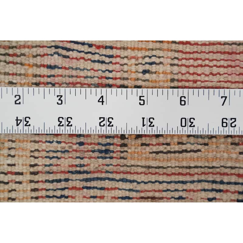 Hand Knotted Oriental 100% Wool Carpet Traditional Tribal Oranges & Rust Bakhtiari Runner Rug - 10' 0'' X 2' 11''