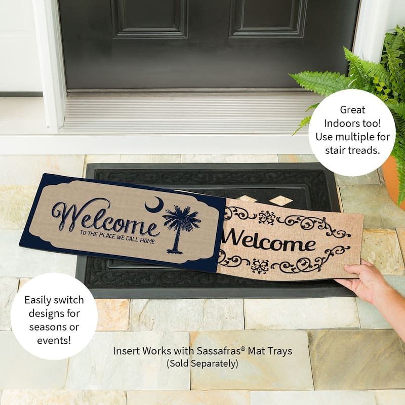 South Carolina Welcome Burlap Sassafras Switch Mat