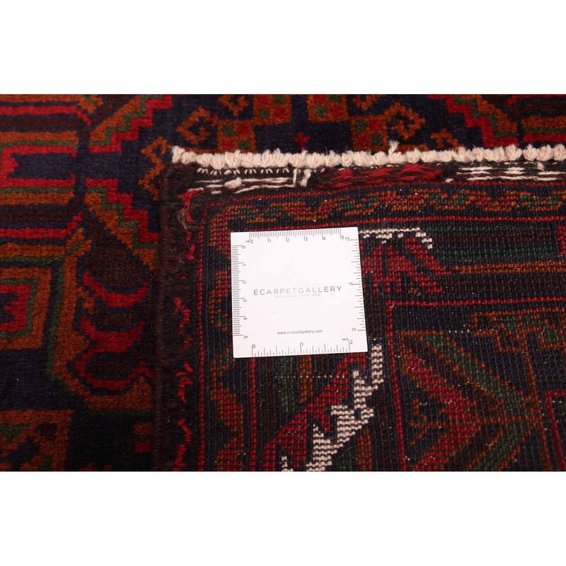 ECARPETGALLERY Hand-knotted Teimani Dark Navy Wool Rug - 3'7 x 6'4