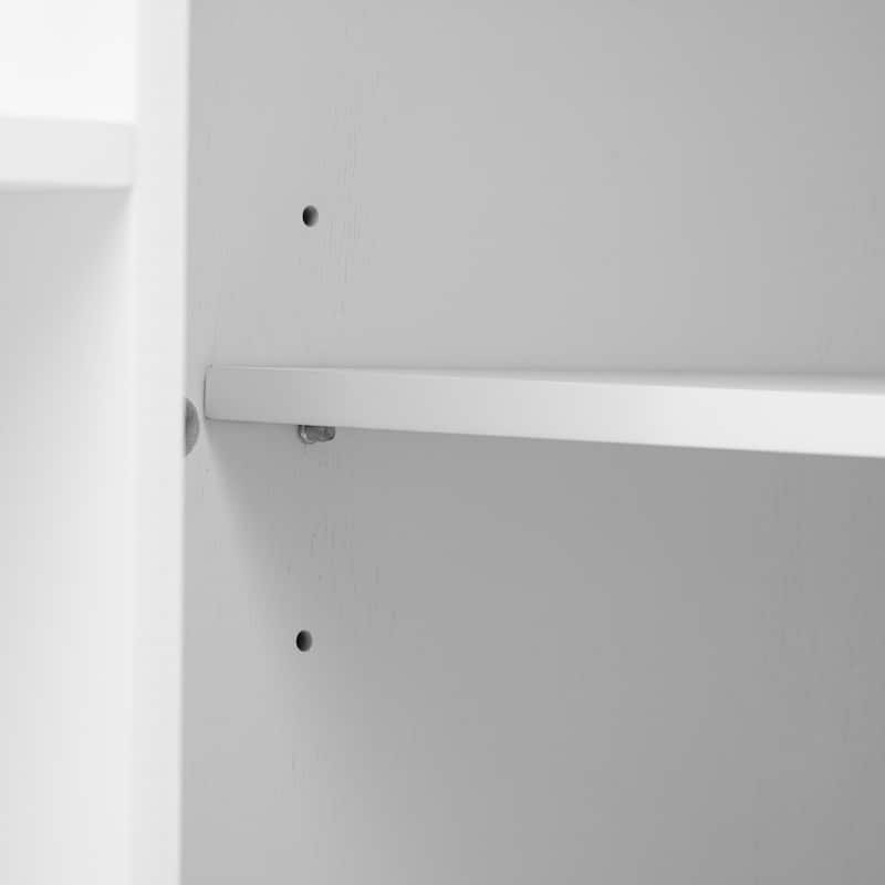 51.30'' Fluted Kitchen Island with Drop Leaf, Rolling Wheels, Internal Storage Rack, and Towel Rack - 51.3'' x 29.5'' x 36.4''