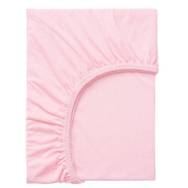 OrganicClub Ultra Soft Cotton Fitted Sheet - Pink - Full