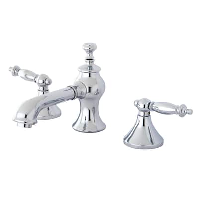 Templeton Deck Mount Widespread Bathroom Faucet with Brass Pop-Up