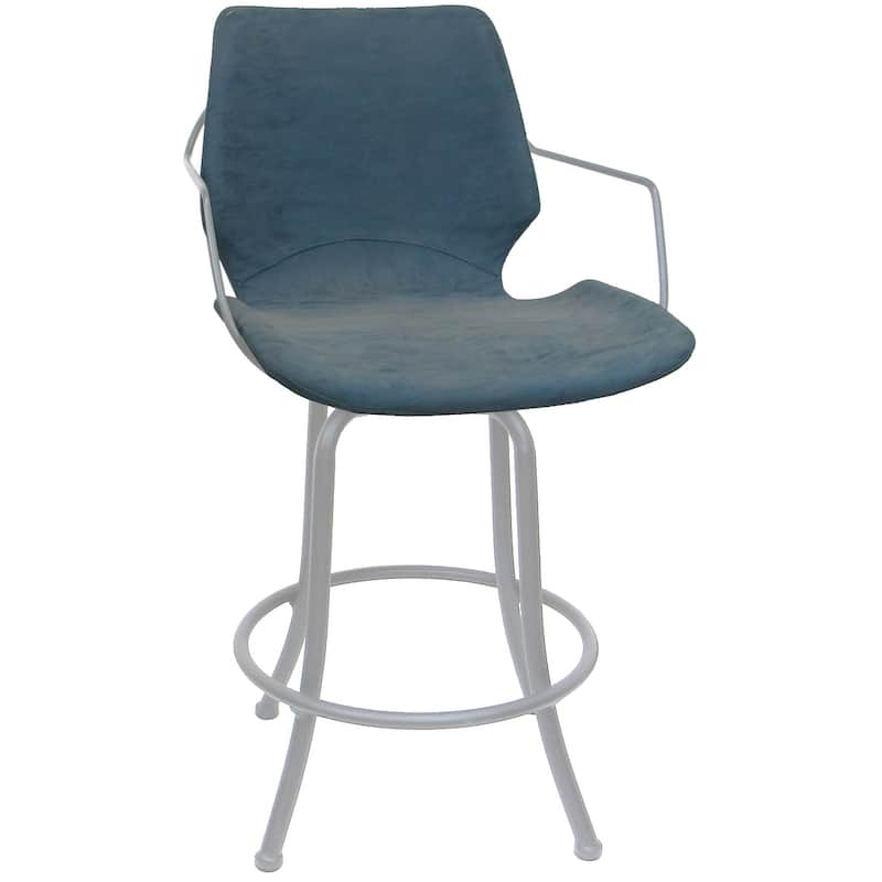 Asheville Swivel Counter 26", 30" or Extra Tall 34" Metal Bar Stool