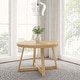 preview thumbnail 30 of 36, Plank and Beam Classic Solid Wood Round Dining Table - 47" Blonde Wirebrush
