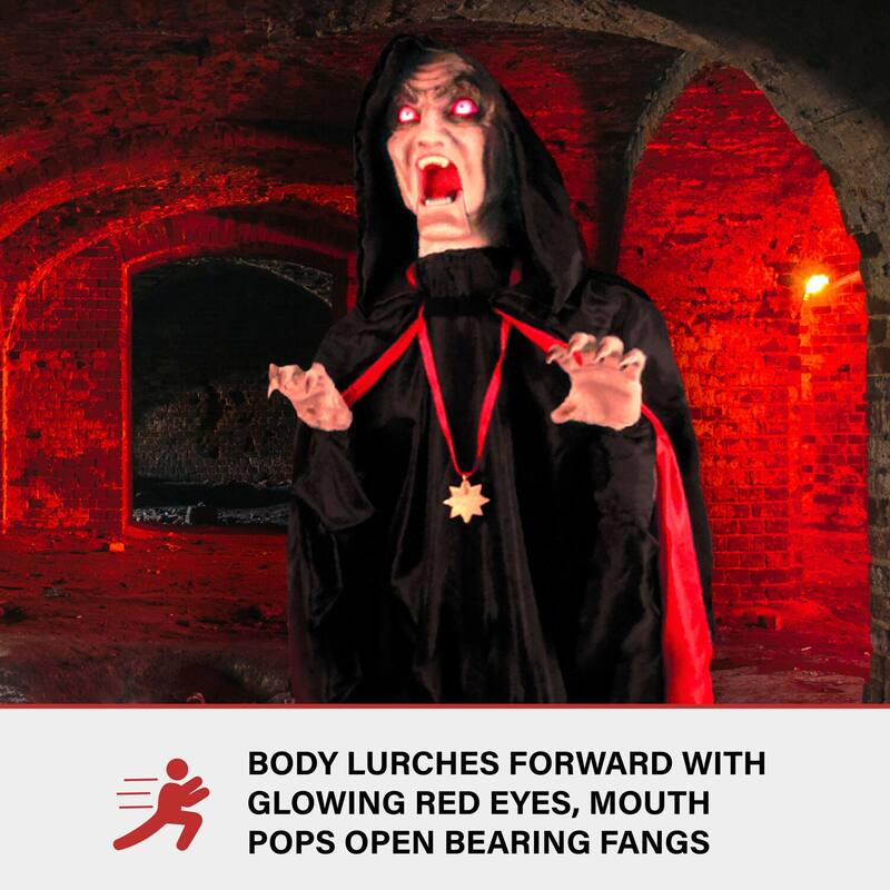 Haunted Hill Farm Cornelius the Lurching Vampire by Tekky, Indoor or Covered Outdoor Premium Halloween Animatronic