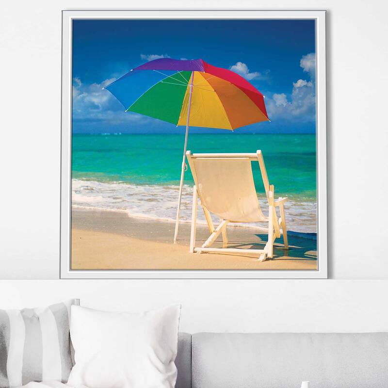 "Bright Beach II" Print on Floating Canvas