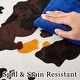 preview thumbnail 6 of 5, Cow Print Area Rug Bohemian Cowhide Pattern Natural Jute Round Rug for Living Room Bedroom
