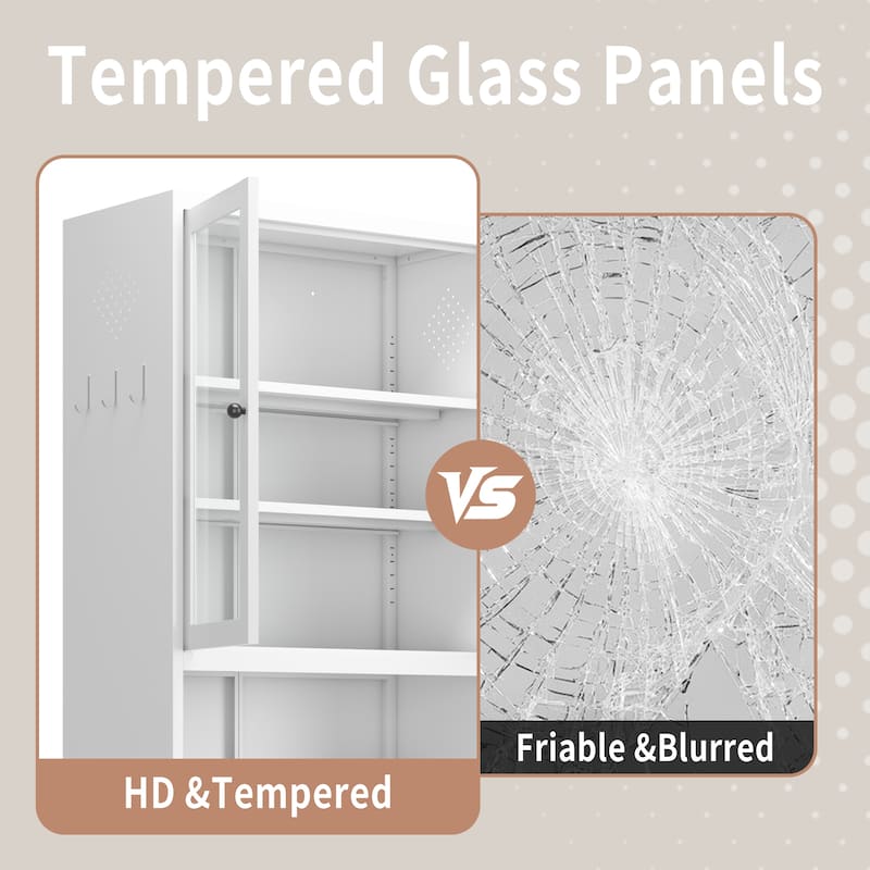 72" Metal Kitchen Pantry Cabinet