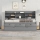 preview thumbnail 9 of 18, Twin Wooden Captain Bed with Built-in Bookshelves for Organized Storage