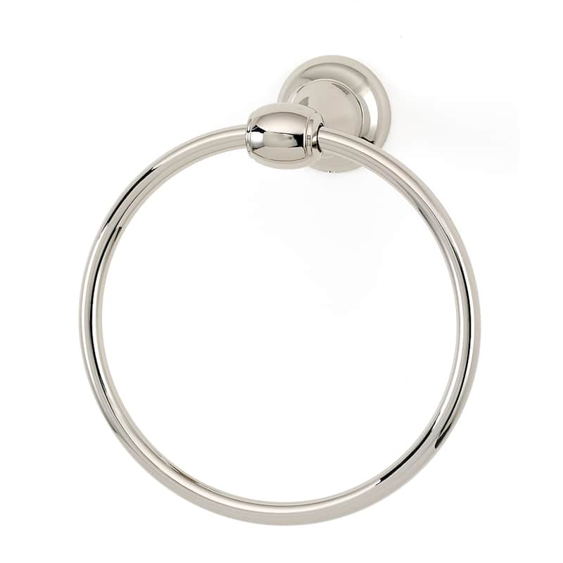 Alno Royale 6 Inch Diameter Towel Ring - Polished Nickel