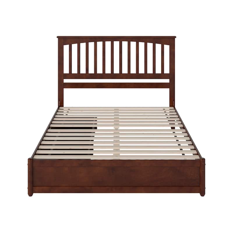 Everett Platform Bed with Panel Footboard and Storage Drawers