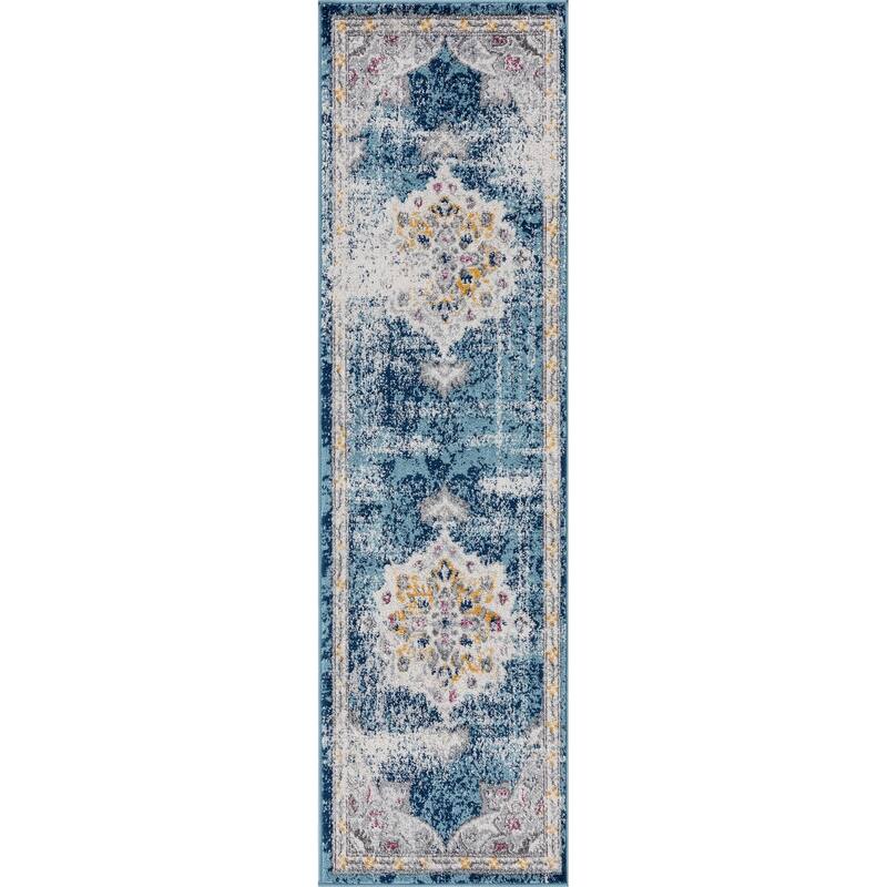 Gematria French Country Medallion Indoor Area Rug