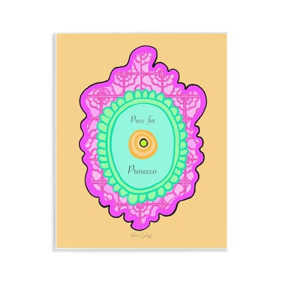 Stupell Press For Prosecco Button Wall Plaque Art Design By Katie Conley