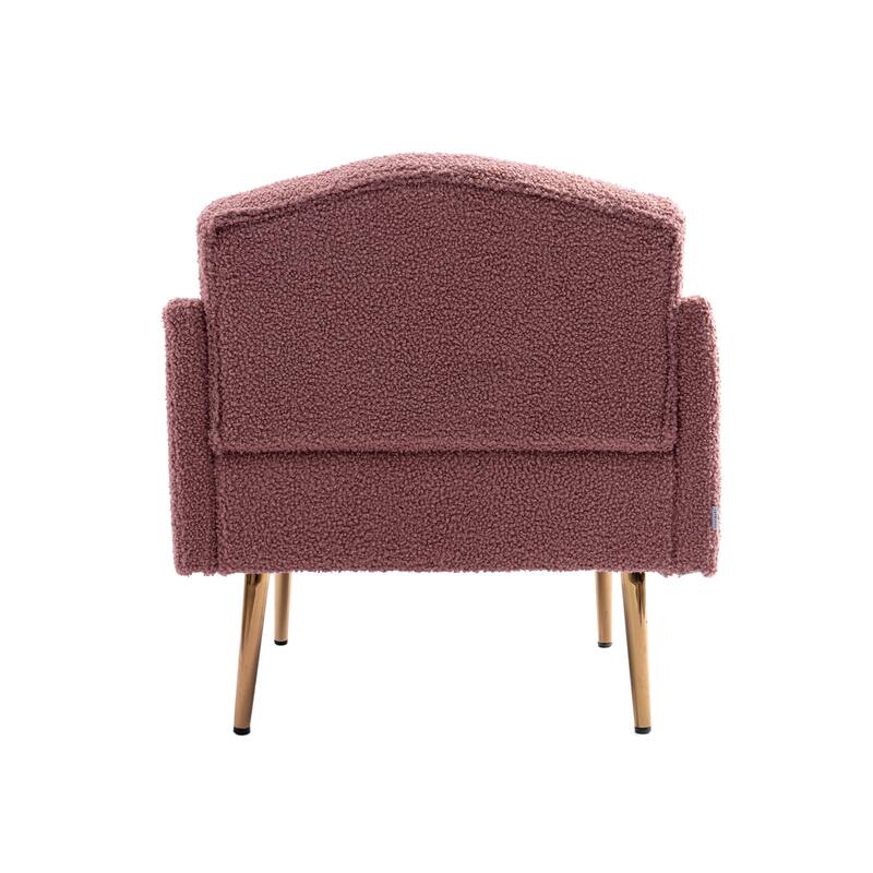 Classic Accent Single Leisure Chair with Metal Leg