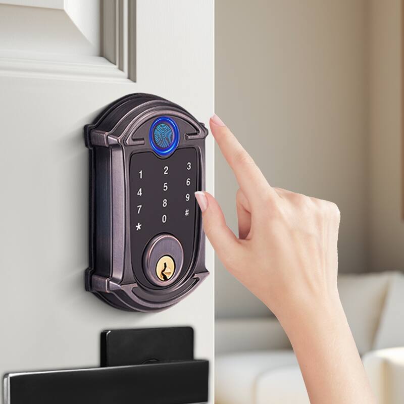 Smart Lock with Bluetooth, Fingerprint and Auto-Lock