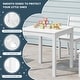 preview thumbnail 34 of 63, Polytrends Garden Party Kids Outdoor 24" Dining Table