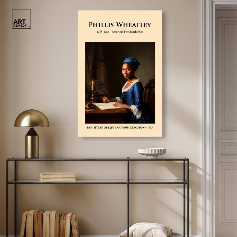 America's First Black Poet Canvas by Art Remedy, Gallery Wrapped