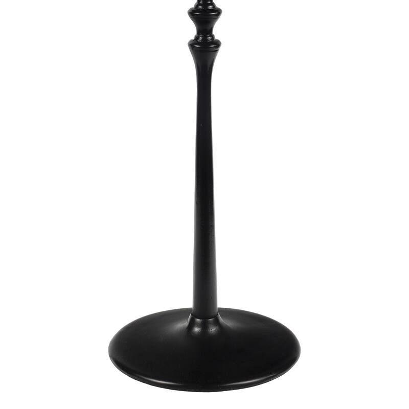 Lulu 19.5" Classic Pedestal Round Metal Drink Table and Decorative End Table, By JONATHAN Y